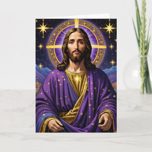 Carte Portrait de Noël de Jésus-Christ