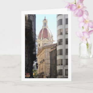 Carte Portrait de rue valencien, ville de Valence