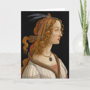 Carte Portrait de Simonetta Vespucci   Botticelli