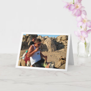 Carte Portrait d'hommes sur des chameaux