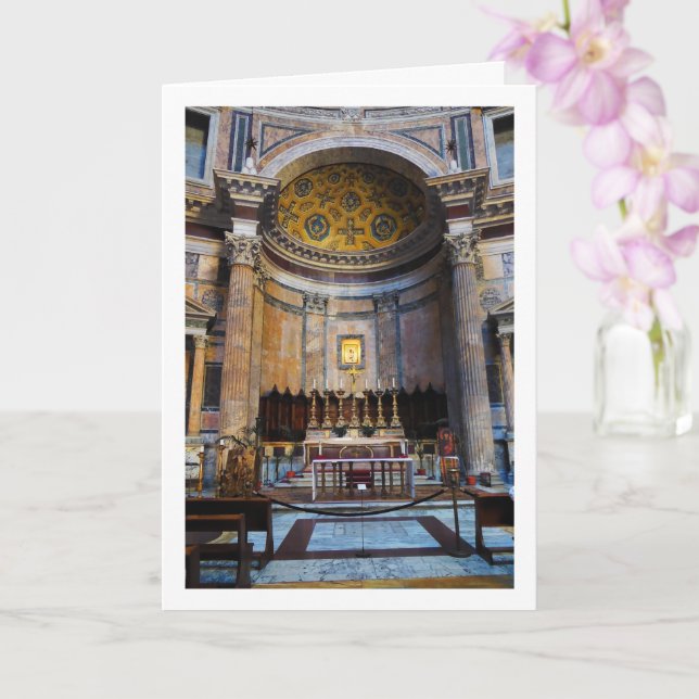 Carte Portrait du Panthéon, Roma, Italie (Orchidée)