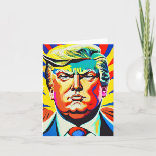 Carte Portrait du président patriotique héroïque Donald 