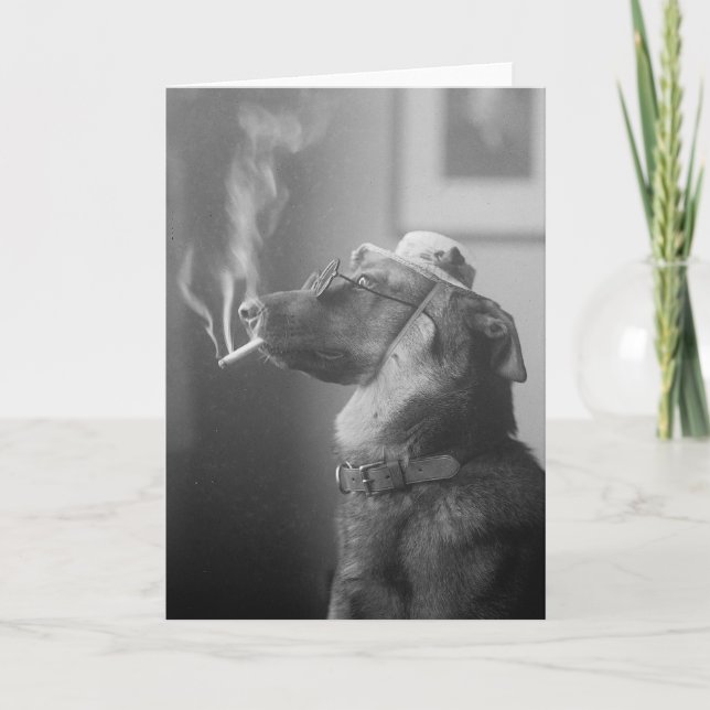 Carte Portrait d'un chien, 1923 (Devant)