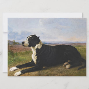 Carte Portrait d'un chien Mastiff Labrador (Rosa Bonheur