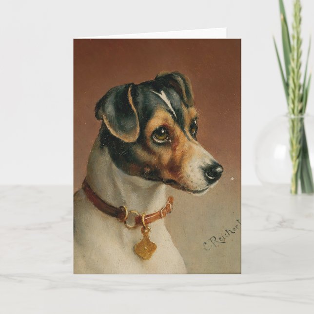 Carte Portrait d'un Jack Russel Terrier | Carl Reichert (Devant)