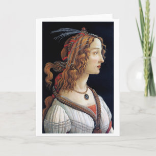 Carte Portrait d'une dame, Sandro Botticelli