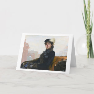 Carte Portrait d'une femme inconnue, Ivan Kramskoi