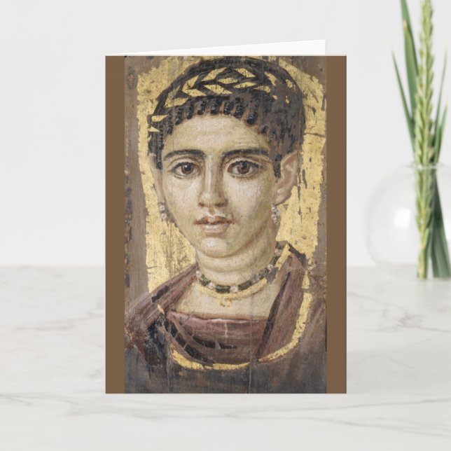 Carte Portrait d'une jeune femme (Devant)