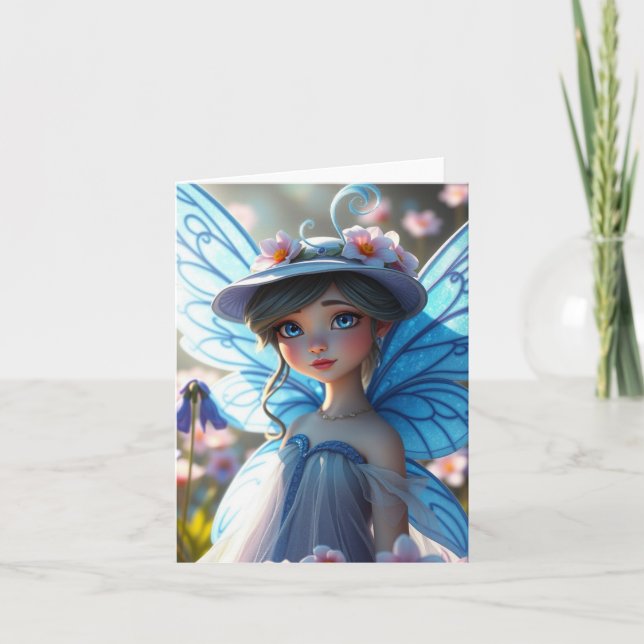 Carte Portrait Fairy Spring (Devant)