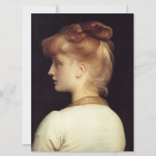 Carte Portrait féminin de Behind (par Frederic Leighton)