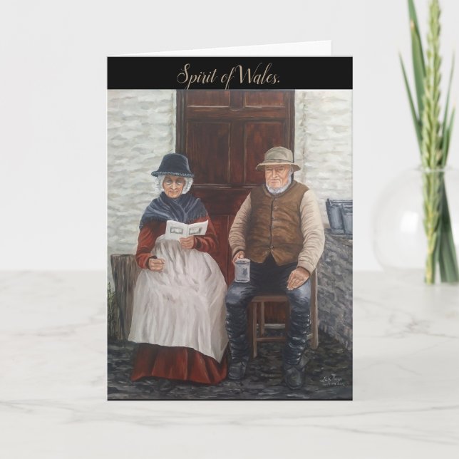 Carte 'Portrait of an Old Welsh Couple' (Devant)