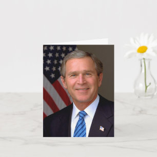 Carte Portrait officiel du président George W. Bush