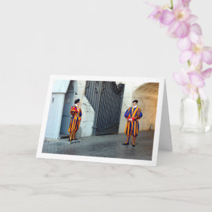 Carte Portrait pontifical des gardes suisses