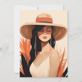 Carte Portrait Serene Boho