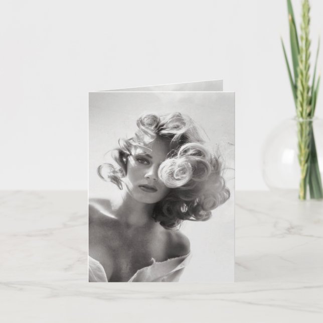 Carte Portrait vintage (Devant)