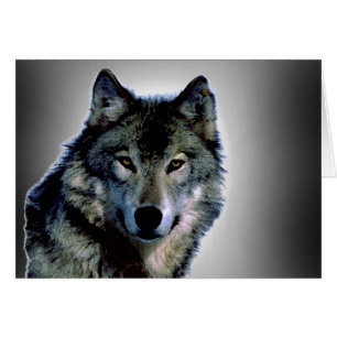 Carte Portrait Wolf