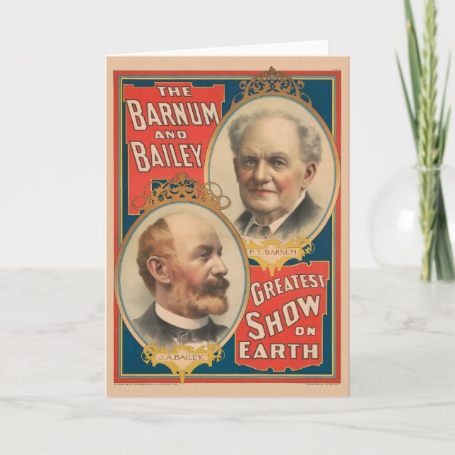 Carte Portraits De P.T. Barnum Et J.A. Bailey (Devant)
