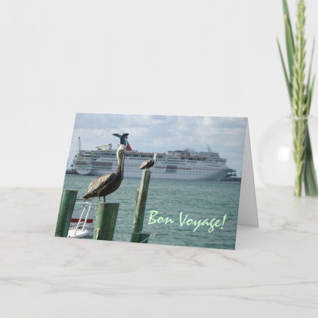 Carte Portside View No 2 Bon Voyage Card (Devant)