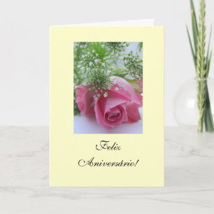 Carte Portugais : Anniversaire Rosa : Feliz Aniversário