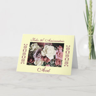 Carte Portugais : Avó de Parabéns/anniversaire de la