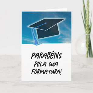 Carte Portugais Cartão Parabéns pela sua Formatura
