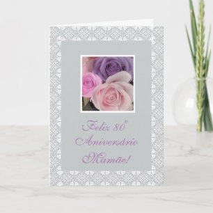 Carte Portugais - le quatre-vingtième anniversaire de la