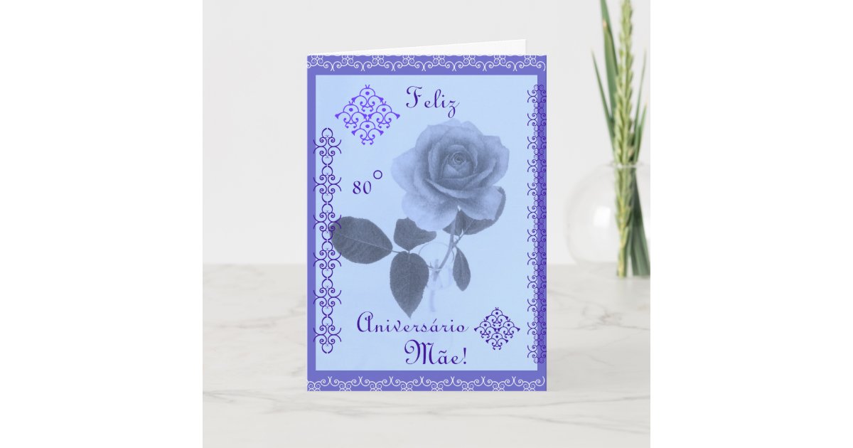 Carte Portugais Maman De Joyeux Anniversaire Zazzle Fr