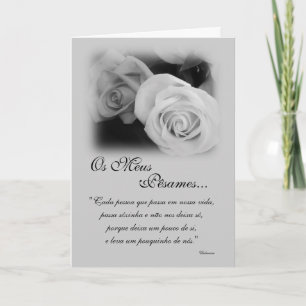 Carte Portugais : Poema de Condolencias