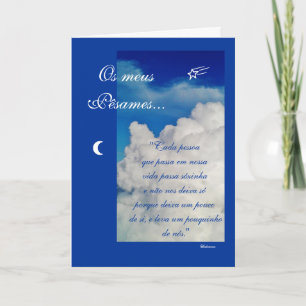 Carte Portugais : Poema de Condolencias
