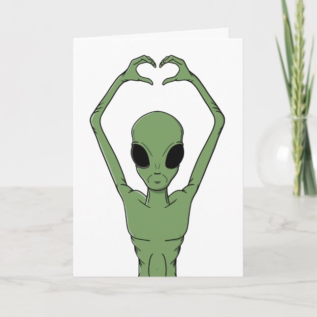 Carte Pose du cœur extraterrestre (Devant)