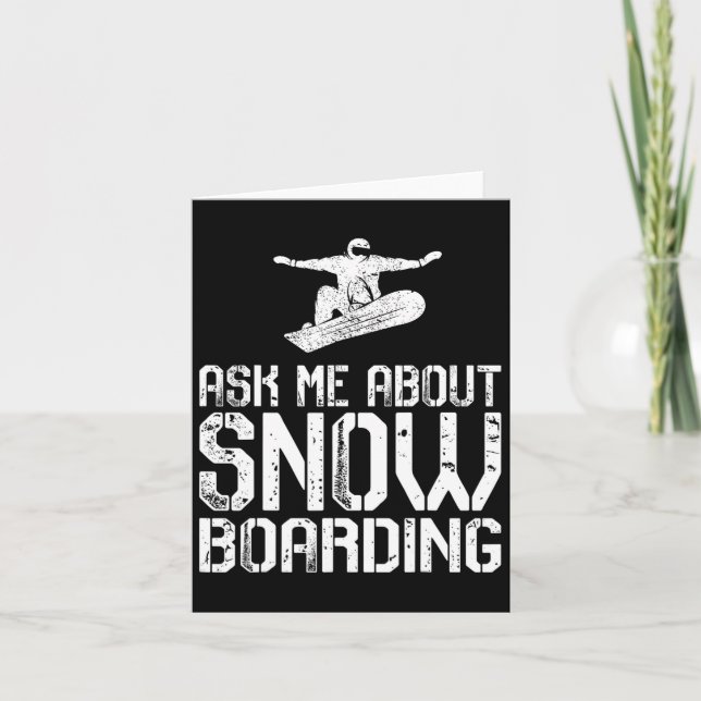 Carte Posez-moi la question de Snowboard Funky Snowboard (Devant)