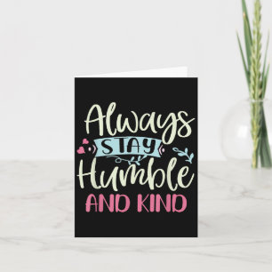 Carte Positif Humble Et Gentil Toujours Rester Cité Femm