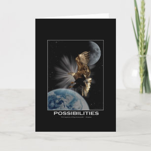 Carte "POSSIBILITÉS" Cadeaux Motivationnels d'aigle à tê