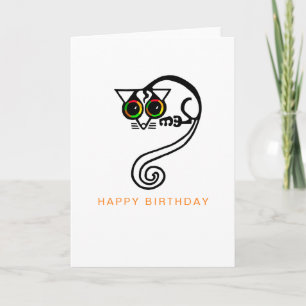 Carte POSSUM tiré à la main - Faune - Nature - Australie