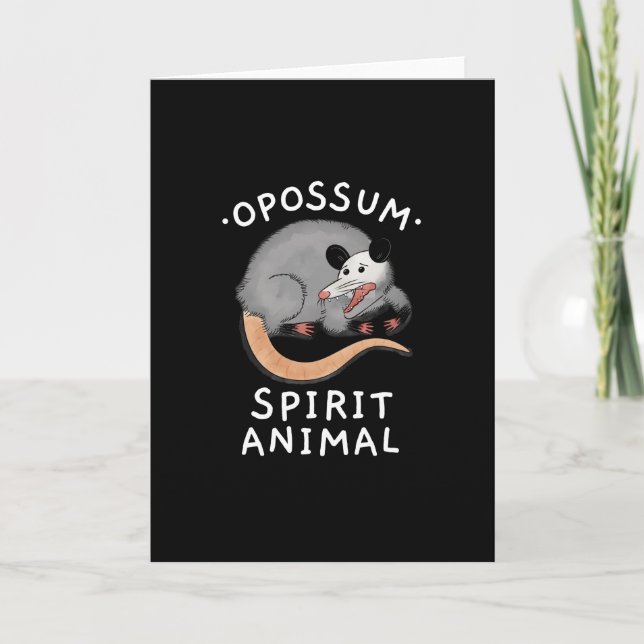 CARTE POSSUME SPIRIT ANIMAL (Devant)
