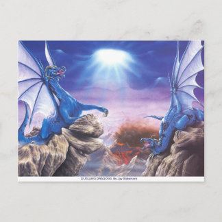 CARTE POST DUELING DRAGONS