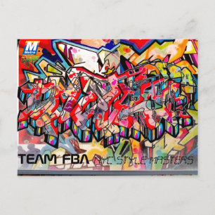 CARTE POST GRAFFITI NYC