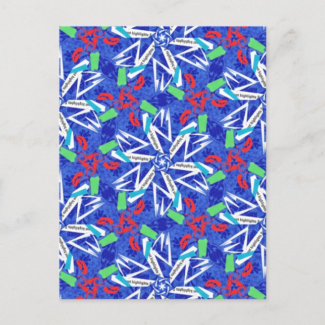 Carte Postale С flocons de neige (Devant)