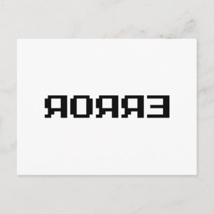 CARTE POSTALE Я Я Я Ǝ   ERREUR