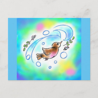 CARTE POSTALE カワガラスちゃんポストカード ポストカード