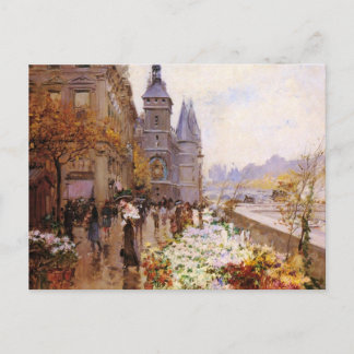 CARTE POSTALE ー ヌ 川 沿 い の 花 屋