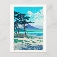 三保の松原, Pine Beach at Miho, Hasui Kawase