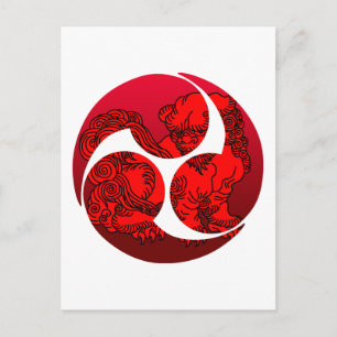 CARTE POSTALE 巴 子 獅