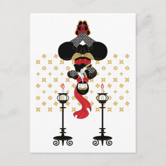 Carte Postale 忍 者 と 台 (Ninja et chandeliers)