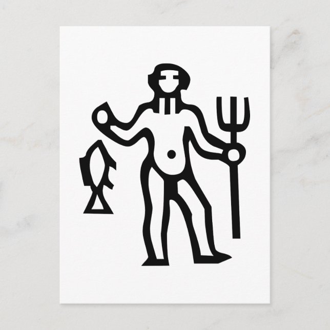 Carte Postale 水 瓶 座, Aquarius, Constellation(Zodiac) (Devant)