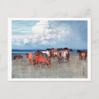 沼 崎 場, Chevaux, Hiroshi Yoshida, Bois