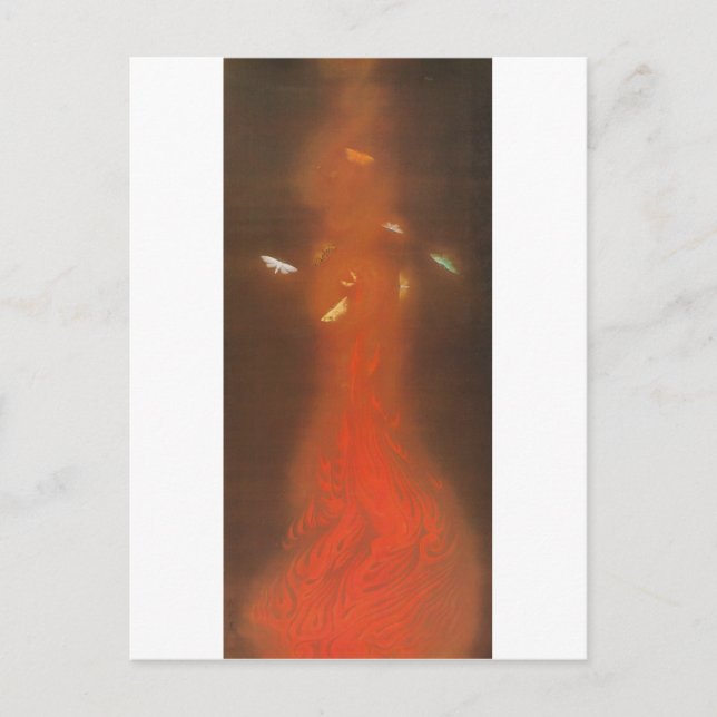 Carte Postale 炎 舞, 速 水 御 舟 Danse des Flammes, Gyoshu (Devant)