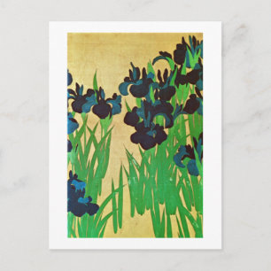 Carte Postale 燕 子 花 図(部), 光 Irises(détail), Kōrin, Japon Art