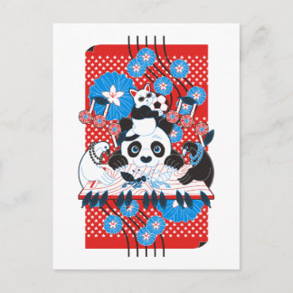 Carte Postale 白黒合戦4色(Black and white battle 4 colors)