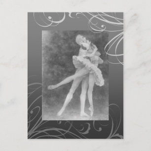 CARTE POSTALE 白 鳥 の 湖 絵 ガ キ